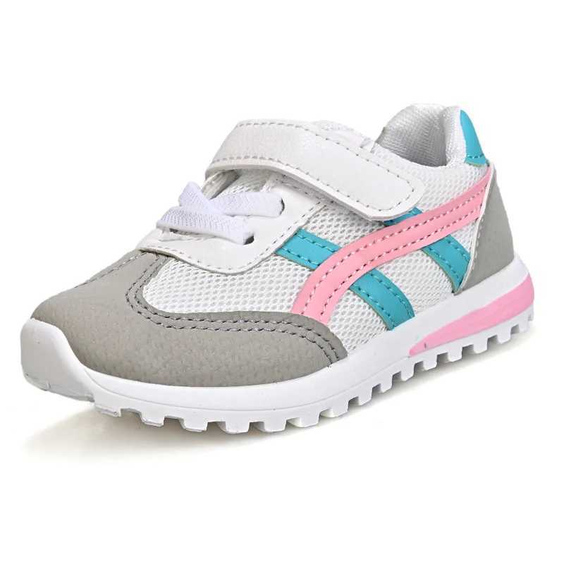 Childrens sports shoes with soft mesh sole anti slip casual fashionable breathable childrens school shoes all season sports shoes W250318