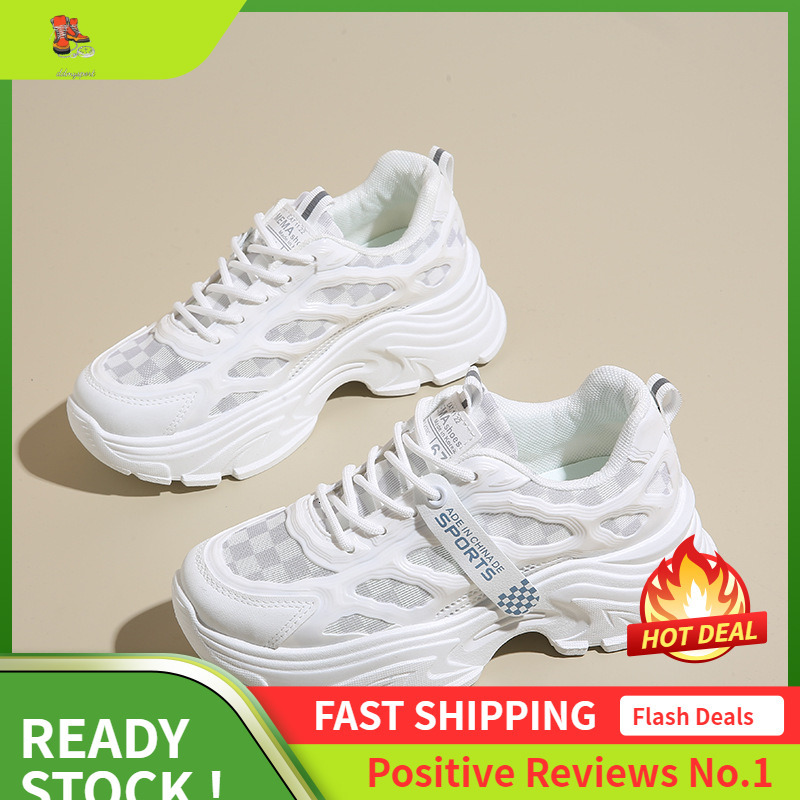 Ddmysports Instagram Korean New Dad Women S Summer Student Sports Running Breathable Casual Shoes Increase Eight By OUTDOOR