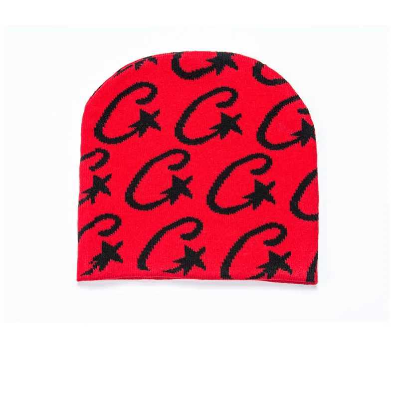 Knitting Cap Monogram Beanie Bonnet Y2k Beanies Fashion Print Men Wens Cap Warm Winter Hats Fashion Wool Cold Caps X250212