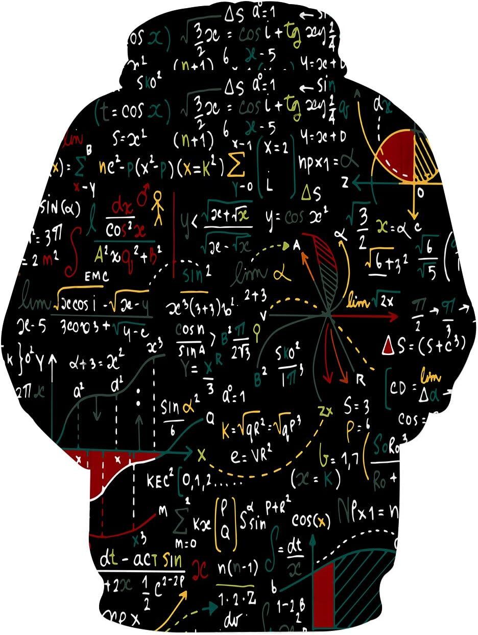 Hoodie for Mens Womens Unisex 3D Graphic Space Pullover Hooded Sweatshirts for Men Women Graphic Cool patterns