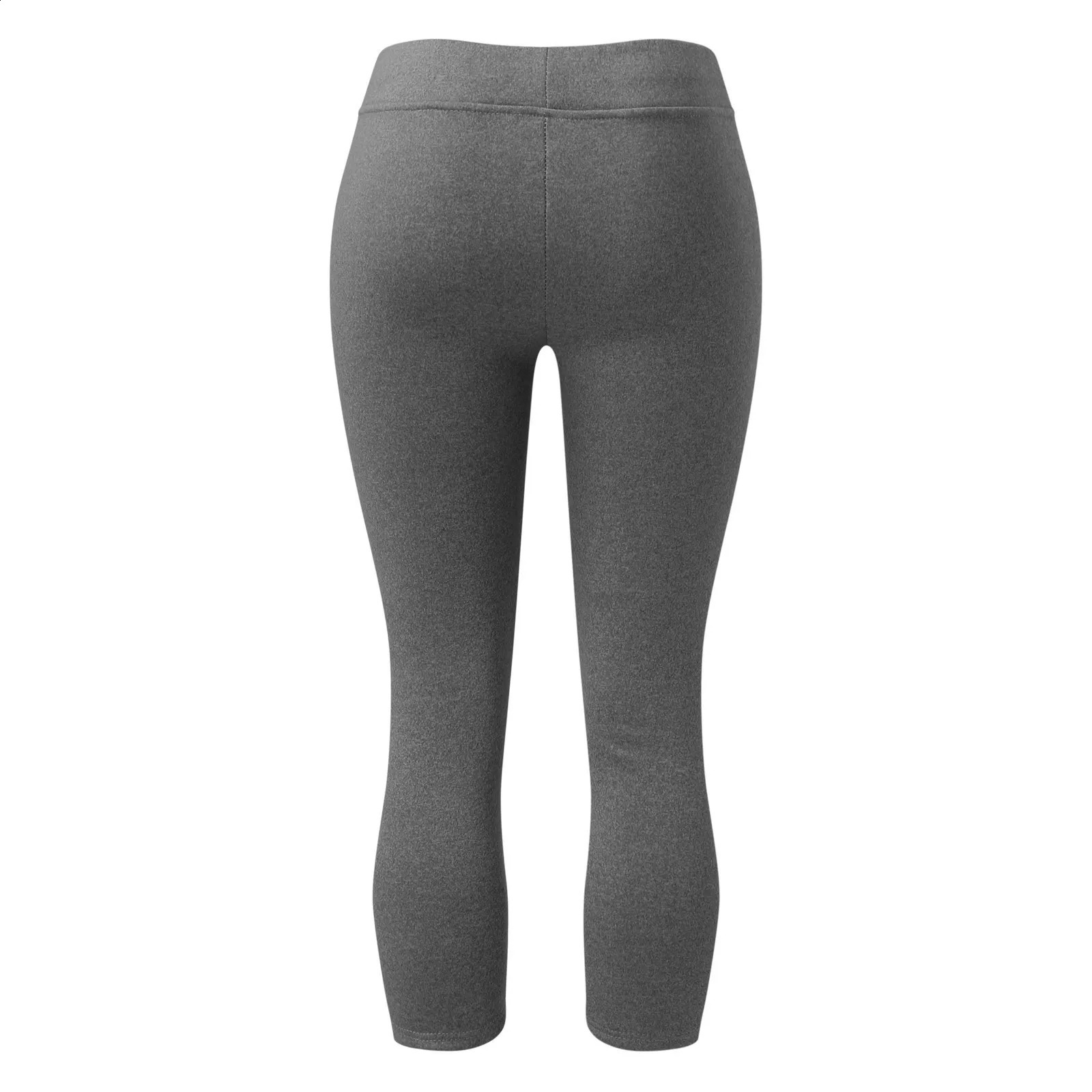 Autumn and Winter Thick Outer Leg Womens High Waist Solid Color Elastic Pencil Pants Warm Velvet Legs 240827