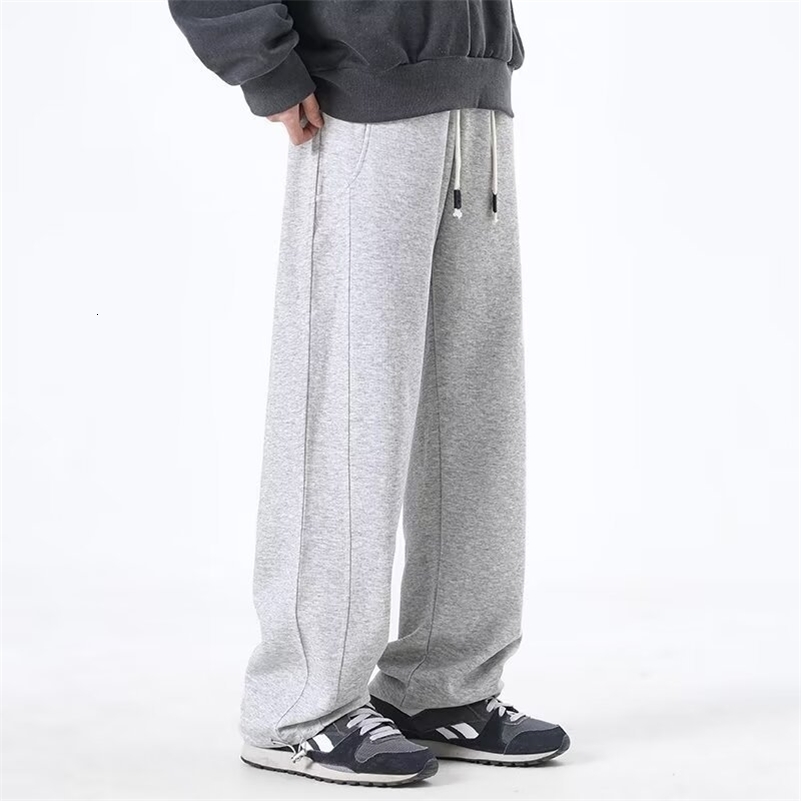 Straight leg pants mens summer mens pants loose casual pants sports pants spring summer sports pants 240828