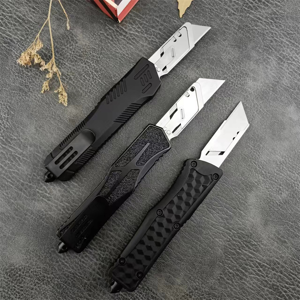 High Quality OTF EDC Pocket Knife 440C Blade Zinc Alloy Handle Outdoor Rescue Survival Tacticals Self Defense Hunting Camping Tools 3300 3400 4850 900