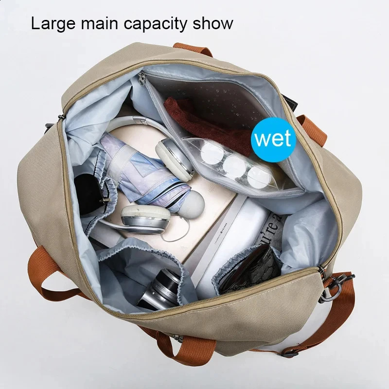 Weekender Bags Travel Duffle Bag for Women Men Gym Fitness Yoga Handbag Luggage Shoulder Crossbody Carry On Short-distance Bags 240829