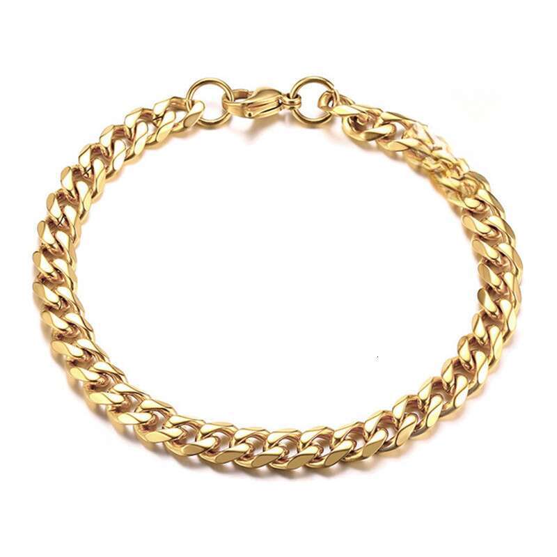 vnox 5-11mm chunky miami curb bracelet for men cuban k chain wristband classic punk heavy male jewelry