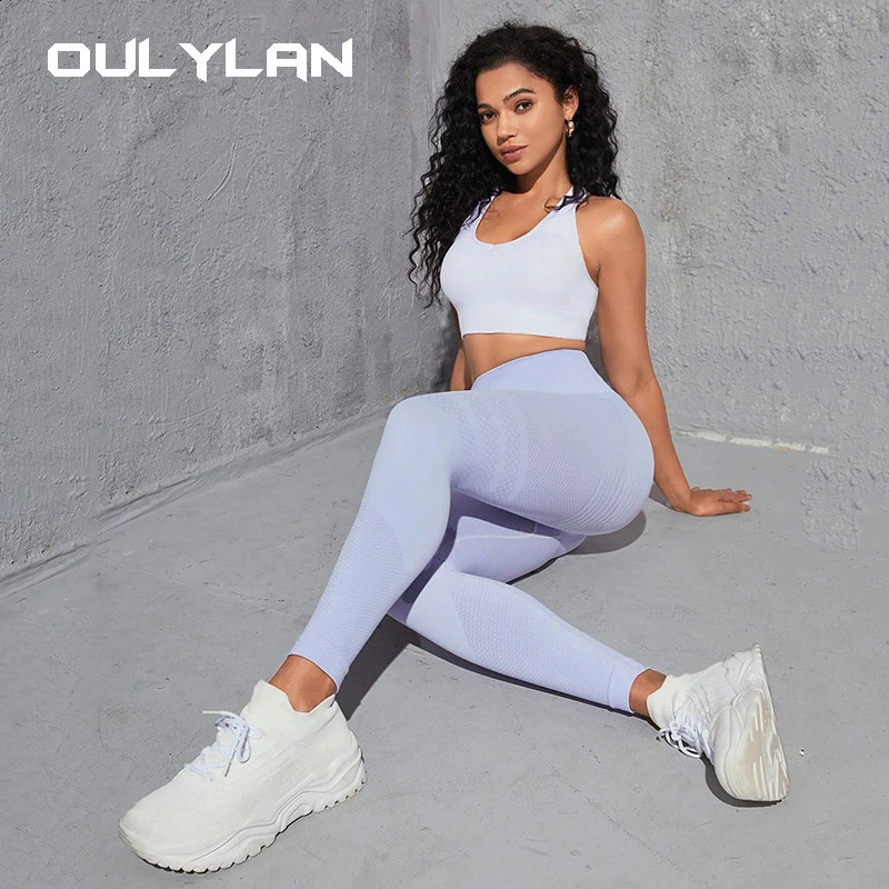 Womens seamless exercise legs high waist push up womens sexy gym fashionable black 240827