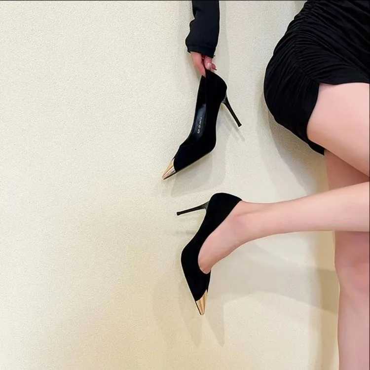 High Quality New sexy womens high heels womens fine high heels hunting dogs colorful Maxin metal corner shoes wedding womens pump black high heels T24