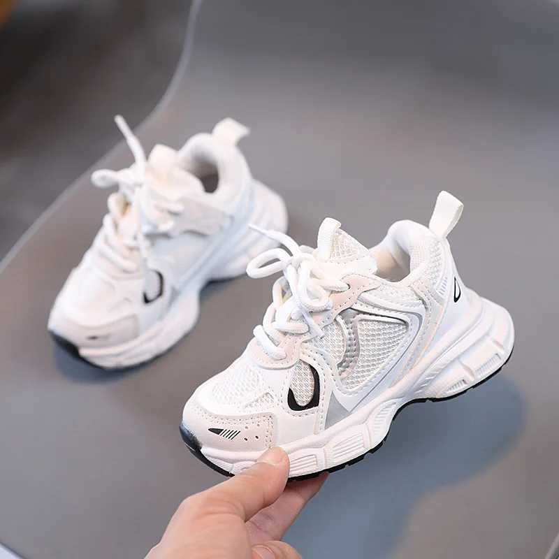 Spring and Autumn Childrens Sports Shoes Neutral Childrens Sports Shoes Mesh Upper Breathable Basketball Shoes Tennis Casual Flat Shoes W250318