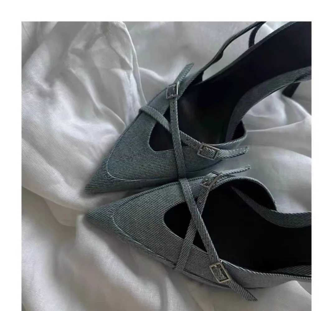 Womens jeans high heels sandals high heels office womens shoes beautiful womens shoes CL240829