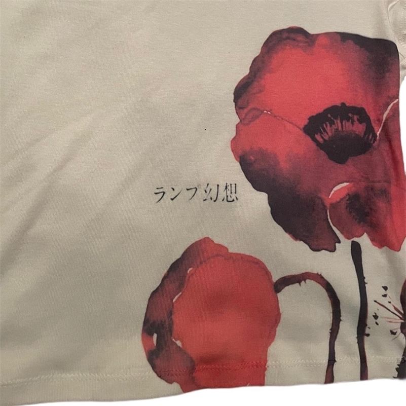 Aesthetic Summer Tee Streetwear Gothic Harajuku Graphic Print T-shirt Women Vintage Crop Top Y2K Korean Clothes Emo 240828