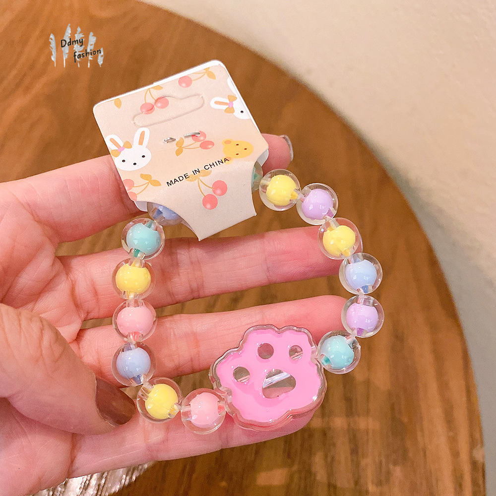 Cartoon Children's Princess Jelly Beaded Cute Girl Baby Student Bracelet Jewelry F08.30-1.5 6cb0a