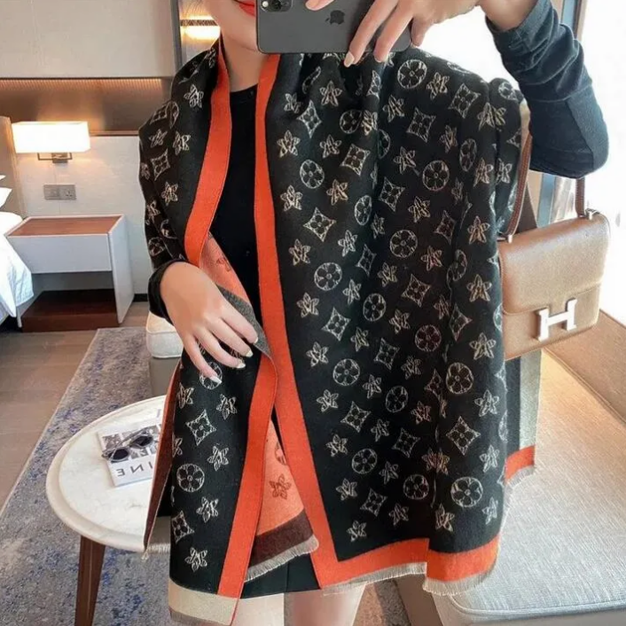 2024 Cashmere Scarf Designer scarves winter Men Women quality soft thick Shawl Scarfs scarve foulard luxury bufanda 6 Colors