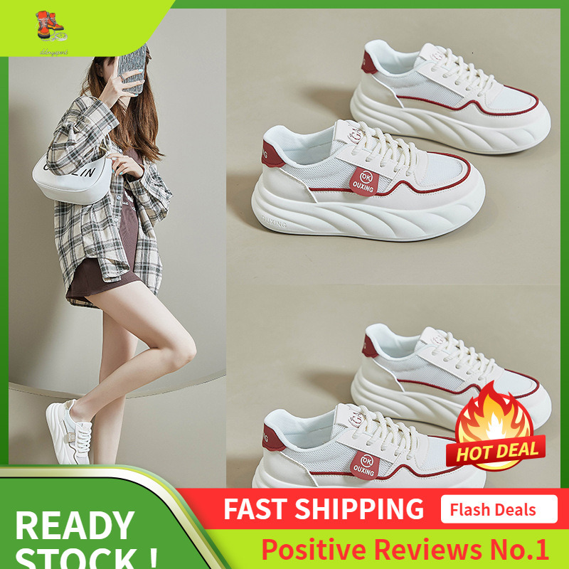 Ddmysports Summer Little White New Korean Edition Instagram Female Student Eight Increase Breathable Sports Board Shoes Trendy Casual Y OUTDOOR