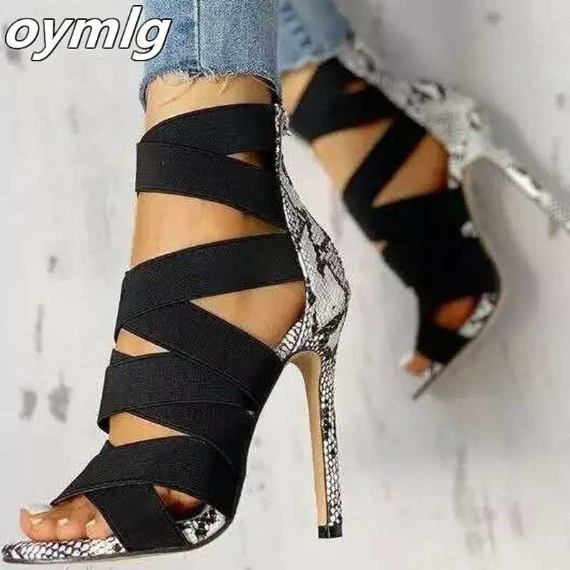 New Arrival Womens sandals high heels gladiators ankle straps sandals womens party pumps sandals womens large-sized T250110