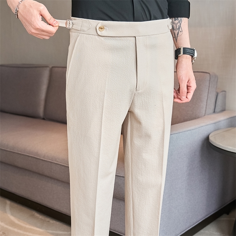 High quality mens business leisure Naples slim is suitable for autumn in Trous suitable for daily commuting and formal occasions. 240828