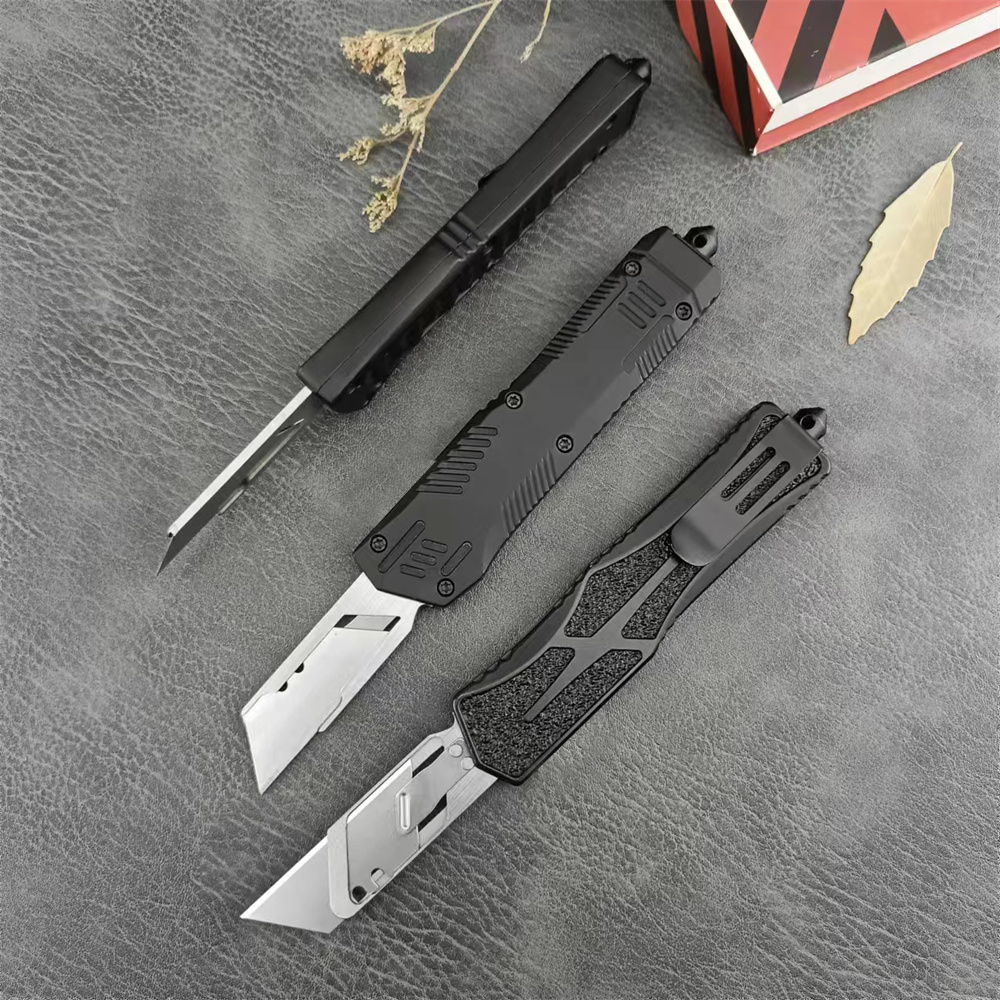 High Quality OTF EDC Pocket Knife 440C Blade Zinc Alloy Handle Outdoor Rescue Survival Tacticals Self Defense Hunting Camping Tools 3300 3400 4850 900