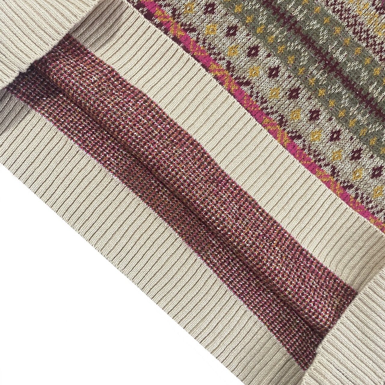 Men's Vests Kapital Vintage Non Hirata Hiroshi Japan Bone Skeleton Printed Ethnic Flower Stripe Knitted Sweater Vest Loose Wool Blended