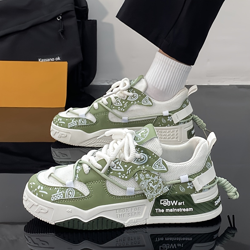 Casual Sneakers Men's Breathable Mesh Sneakers Fashion Comfortable Soft Bottom Lace Up Shoes