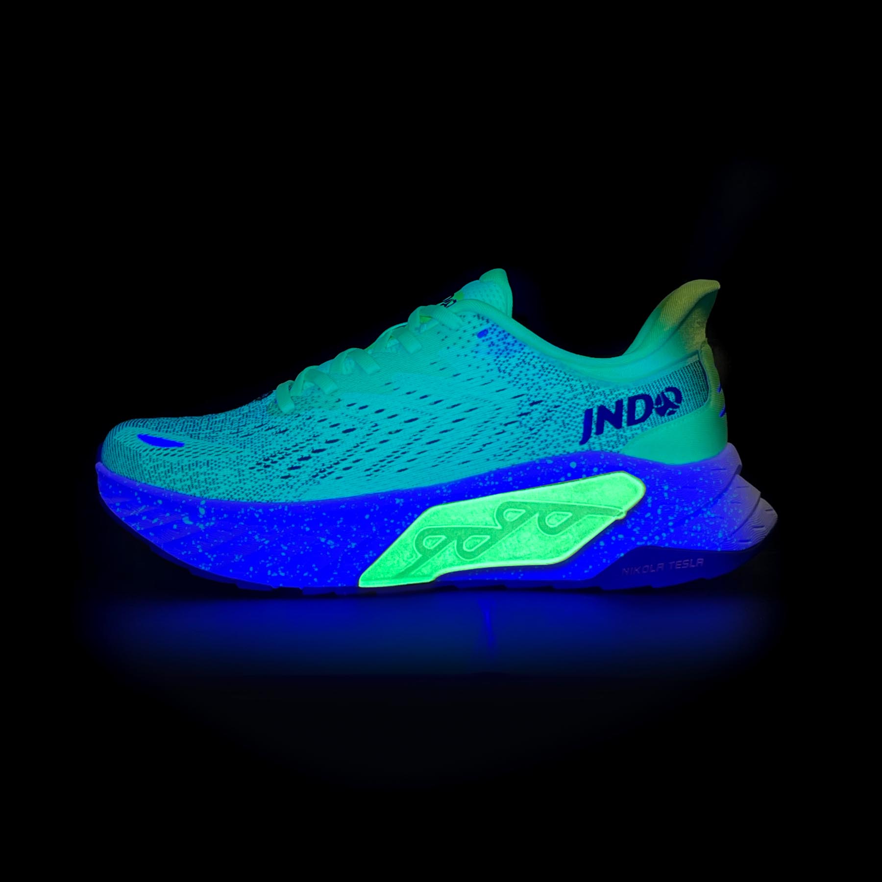 JNDO Whale Leaping Glow Running Shoes for Men and Women, Designer Sneakers, Triple Black, Seasalt, Turquoise, Sunrise, Peach, Pink, Fashion, Outdoor, 