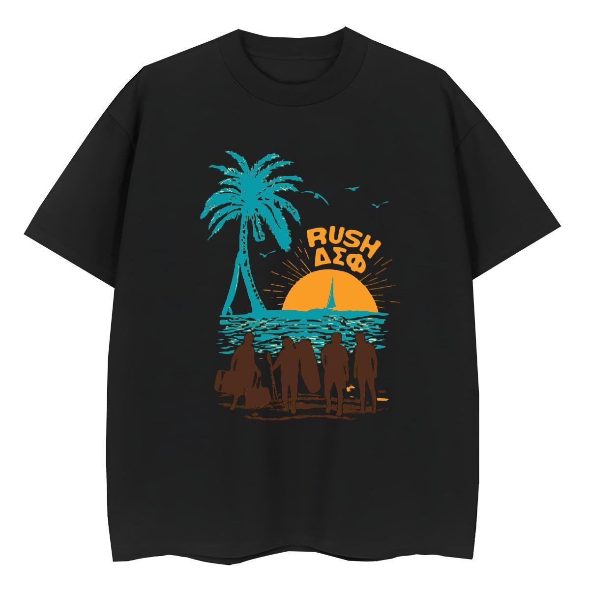 Designer Nice Women Tees 230g Cotton beach Spring Summer T shirt O Neck Short Sleeves Black Oversized Tees Shirts