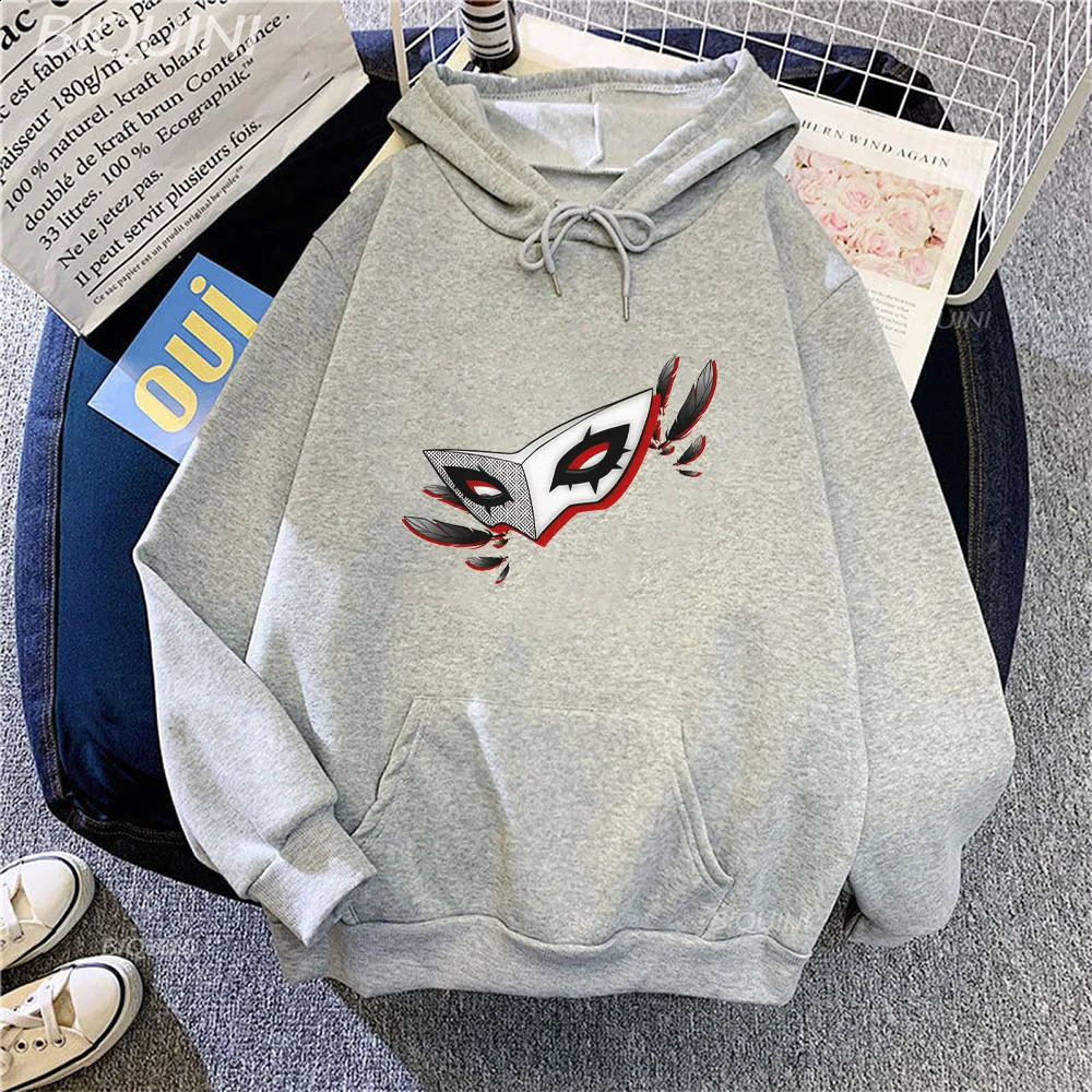 Persona 5 atlus stiehlt anime dos desenhos animados harajuku hoddies masculino streetwear unissex camisolas pullovers 240829
