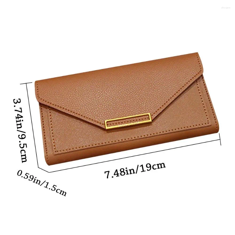 Wallet PU Leather For Women - Hot Long Hasp Clutch With Phone Pocket, Money Bag Purse - Pocket,