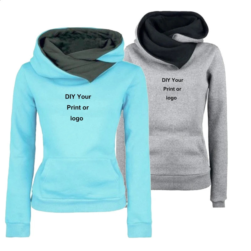 Womens Customized Pure Hoodie Sportswear Clothing Casual Zipper Top 240827