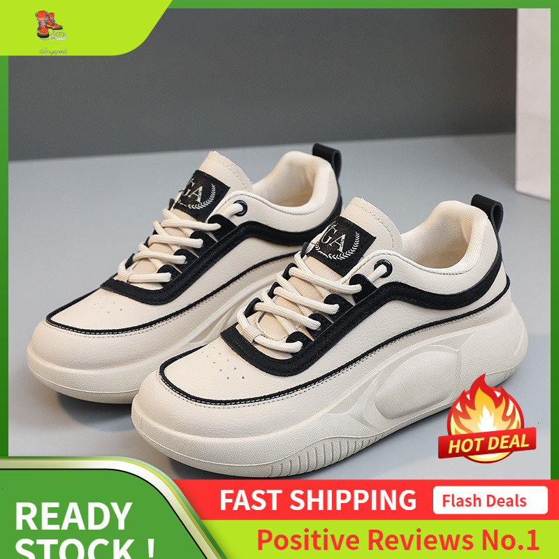 Ddmysports Q Casual Women S Summer Breathable Color Blocked Height Increasing Thick Soled Student Board Shoes Sports OUTDOOR