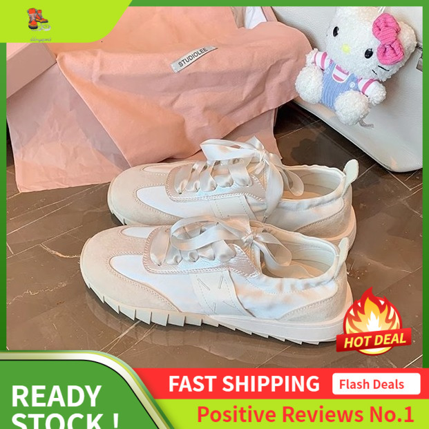Ddmysports Cowhide Edition Grape Mom Same Eartbeat Signal Ballet Style Soft Bottom Splicing Ribbon Versatile Forrest Gump Casual Shoes For Women OUTDO