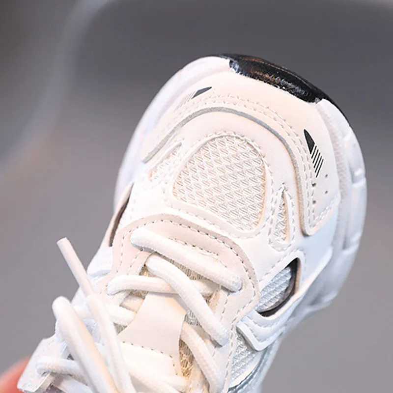 Spring and Autumn Childrens Sports Shoes Neutral Childrens Sports Shoes Mesh Upper Breathable Basketball Shoes Tennis Casual Flat Shoes W250318