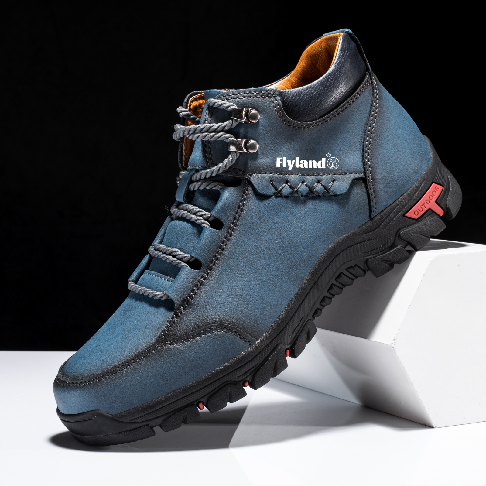 Ultra-Comfortable Boots for Men - Breathable, Non-Slip, and Water-Resistant Shoes with Classic Style for Walking, Hiking, and Mountaineering - Durable