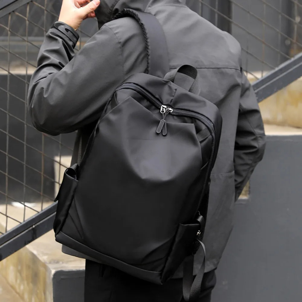 Men School Backpack Waterproof Nylon Backpacks USB Charging Laptop Backbags Large Capacity Rucksack for Books Outdoor Travel y240829