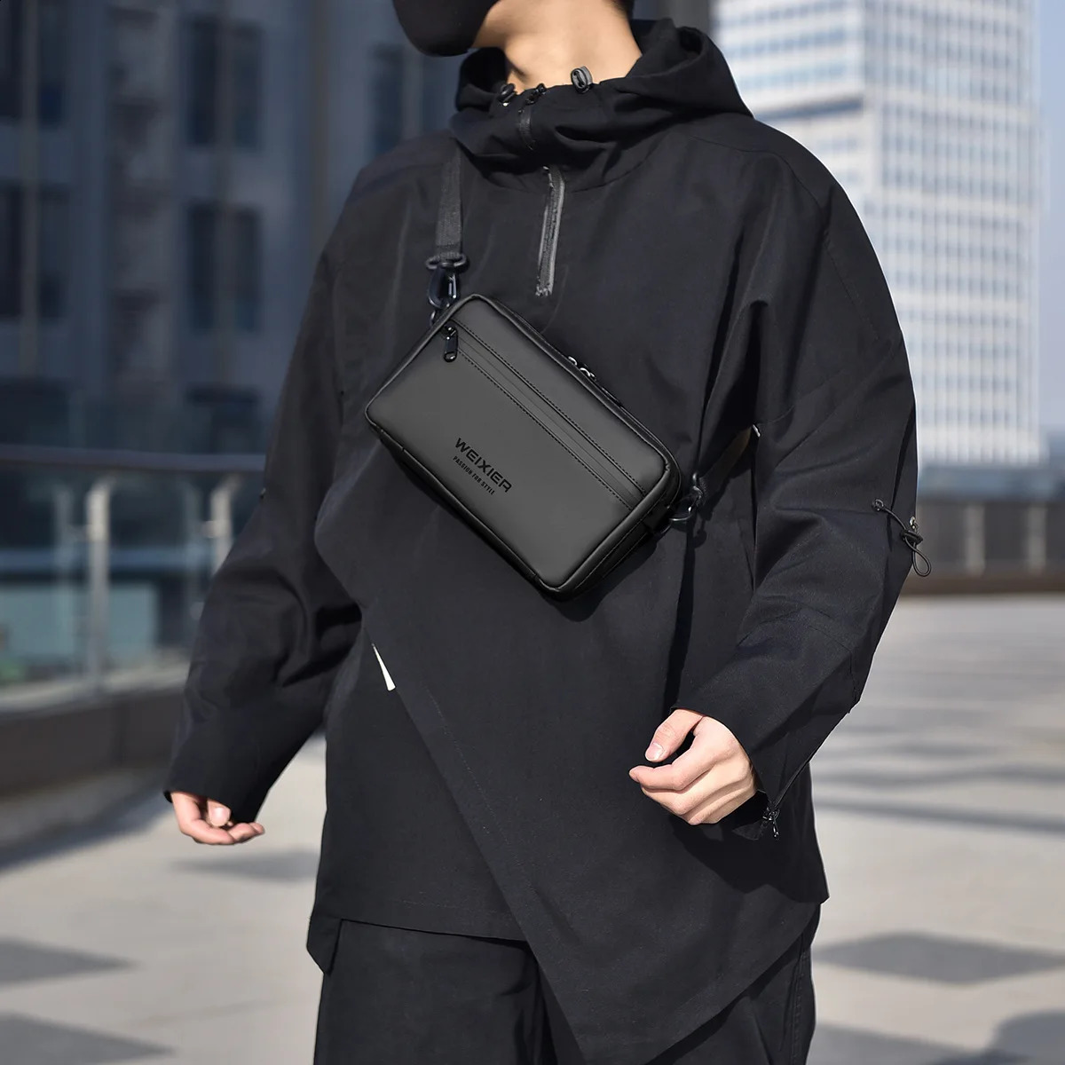 WEIXIER Men Crossbody Shoulder Bags Oxford Cloth Man Women Fashion Outdoor Sports Cycg Water Proof Cell Phone Bag 240829 eeb8 4
