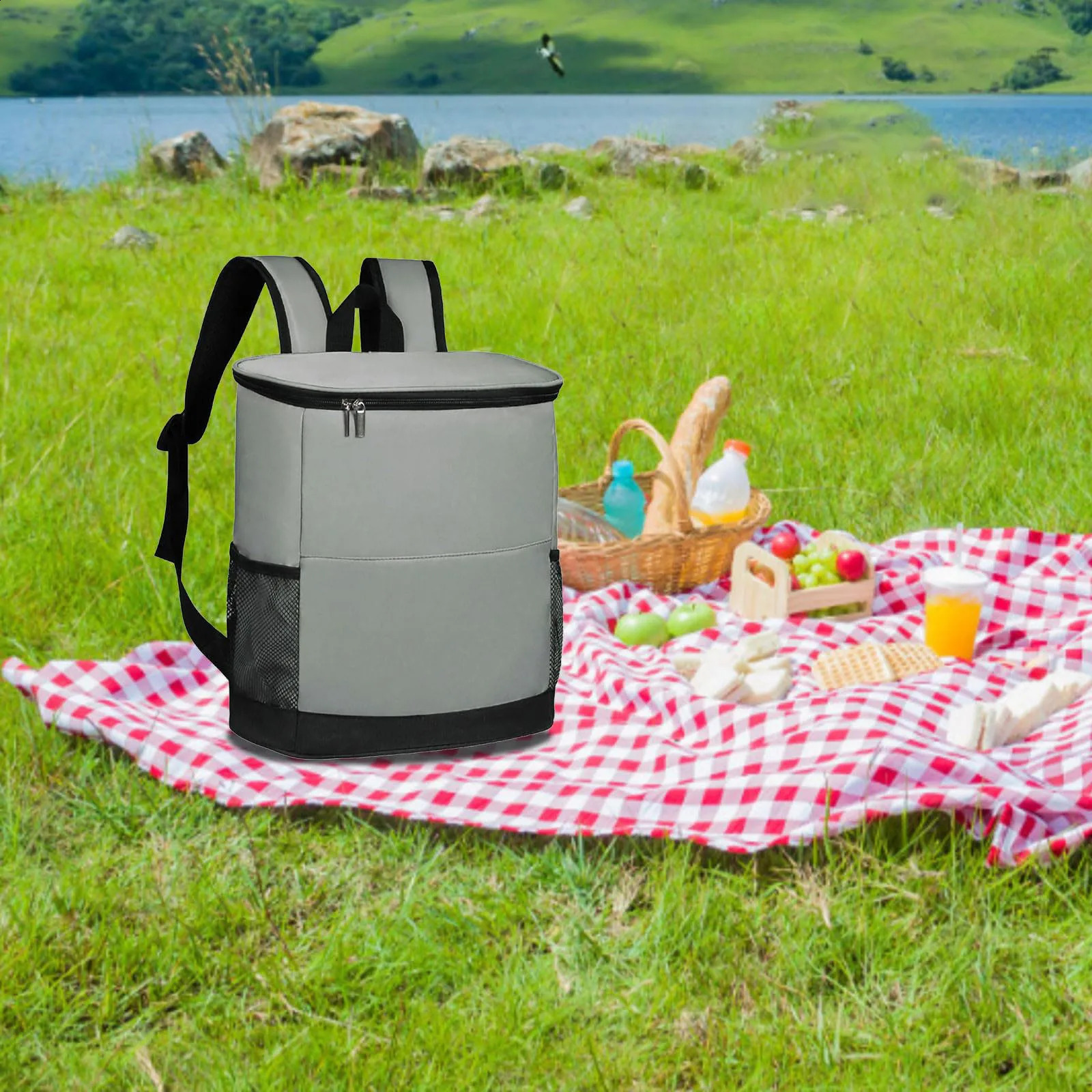 Large Capacity Backpack Insulation Bag Outdoor Cooler Leakproof Camping Beach Hiking Fishing Lunch Picnic Kayak 240829