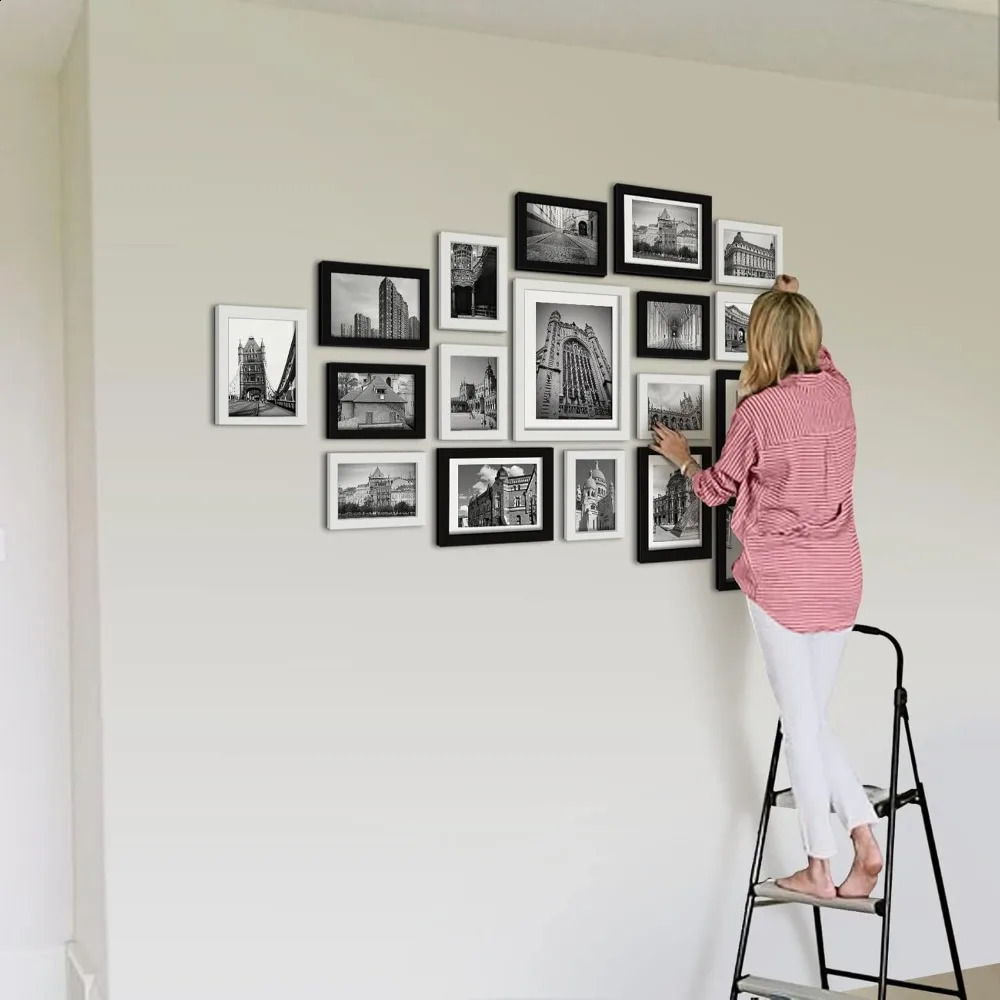 Pande 26 Pieces Picture Frames Set Collage Po Frames Wall Gallery Kit for Wall and HomeTwo in 8X10Five in 5X7 240829