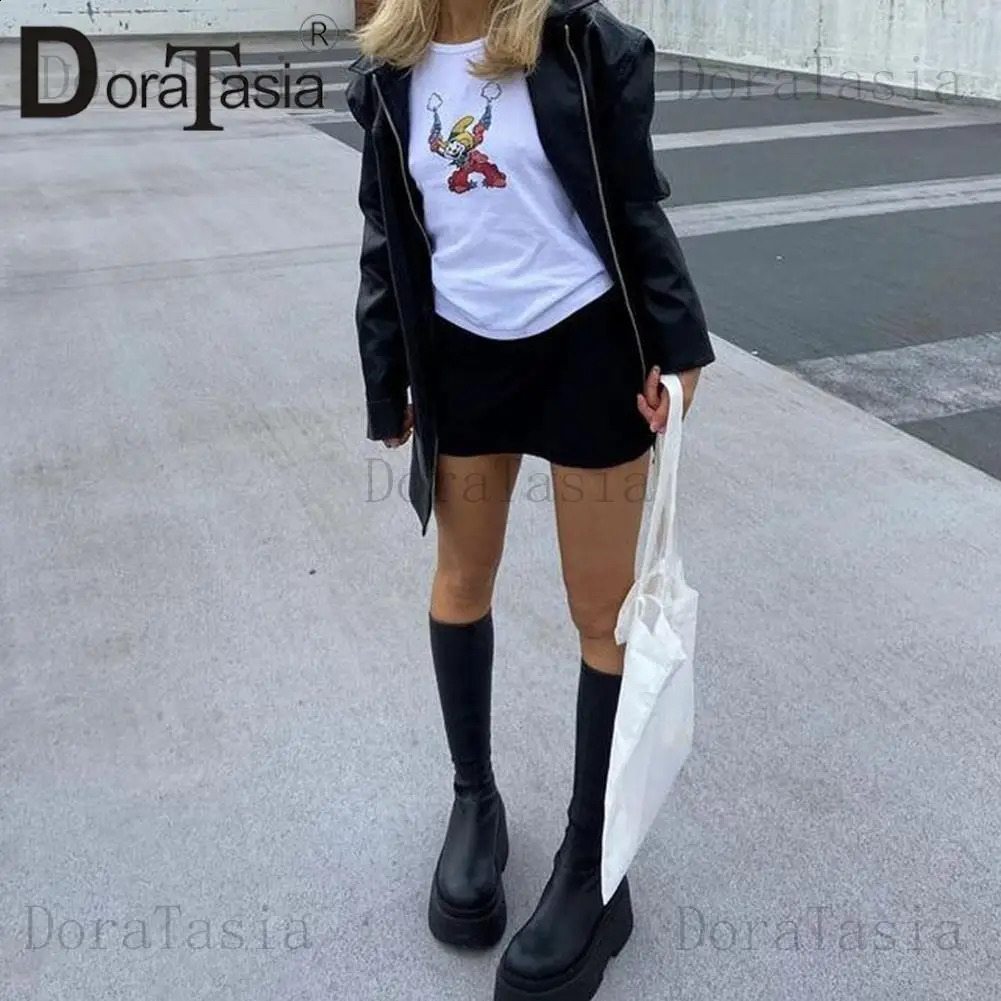 Womens Platform Small Leg Boots Fashion Wedge High Heels Womens Casual Party Thick soled Womens Shoes 240827