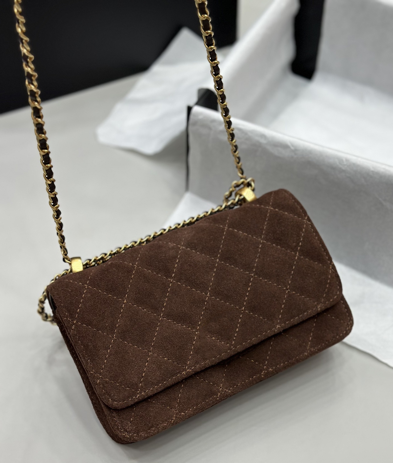 Designer Women's Shoulder Bags Mini Flap Chain Suede Bag Fashion 3 Sizes Cross body Bags Handbag Purse Luxury Bag For Fall Autumn 141619