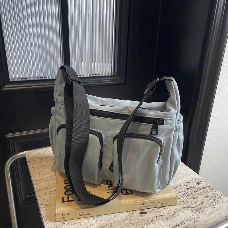 Womens Fashion Handbag Large Capacity Canvas Fully Matched Messenger Bag Adjustable Shoulder Strap Travel Shopping 240828