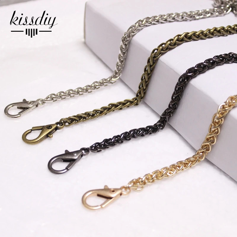 40-120CM 6MM Width Chain Shoulder Strap Replacement Women Handbag Crossbody Purse Chain Accessories For Bags 240828