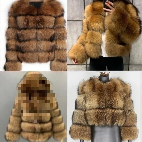 Direct From Manufacturer Womens Fur Jacket European American Style Real In Stock Female Clothing 240828