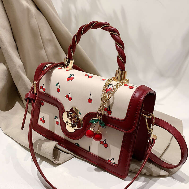 News Advanced texture fashionable handbag for women's spring and summer 2024 new item niche crossbody versatile small square bag