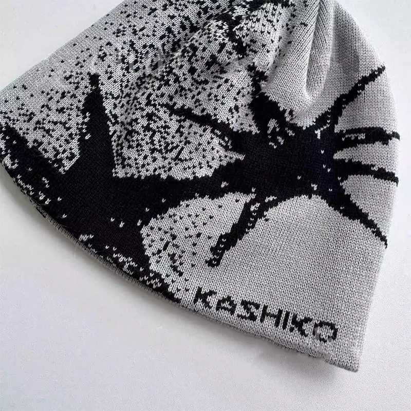 Wen Knit Hat Winter Beanie Kpop Y2k Accessories Hip Hop Warm Gothic Graphic Streetwear Spring Vintage Plover Korean Unisex X250212