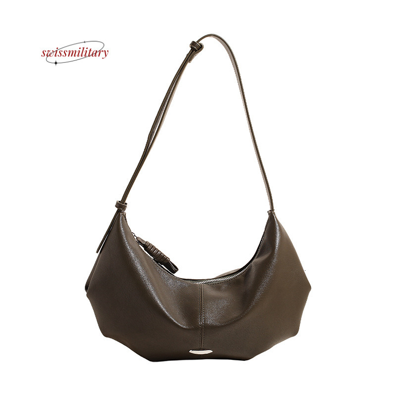 Swissmilitary Large capacity high-end handbag for women, 2024 autumn new item, niche design, crossbody bag, single shoulder armpit dumpling bag #26