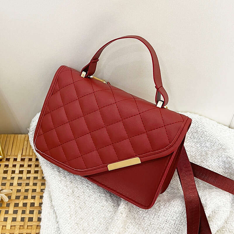 Designer Bag Luxury Bag News 2025 Shoulder Bag New Fashionable Leather Diamond Grid Crossbody Small Square Cross-Border Handbag Shoulder Shipping