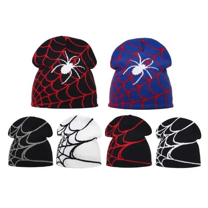 2024 Y2K Letter Knitted Winter Autumn Beanie Cap Men And Beanies Caps Hbre Top Keep Warm Hat Ear Hats Wool Hip Hop X250212