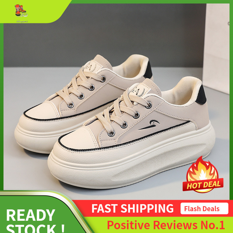 Ddmysports Q New Shallow Mouth Women S Shoes Summer Autumn Season Trend Breathable Height Increasing Thick Sole Sports And Leisure Shoe Board OUTDOOR