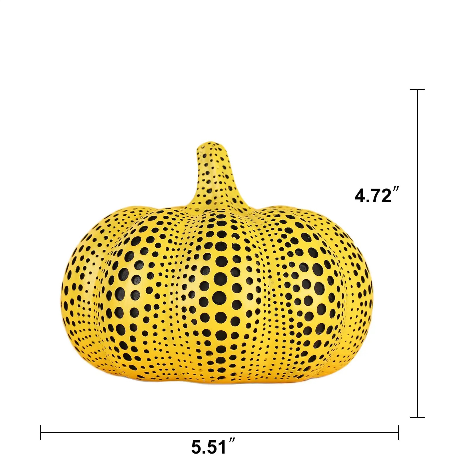 Pumpkin Statue for Home Decor Accents Living Room Office Bedroom Kitchen Laundry Room Apartment Bar Decoration 240828