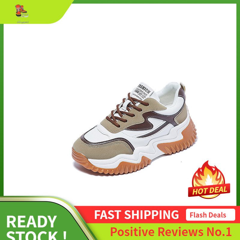 Ddmysports Spring New Sports Korean Edition Student Thick Sole Dad Women S Instagram Igh Rise Casual Shoes OUTDOOR