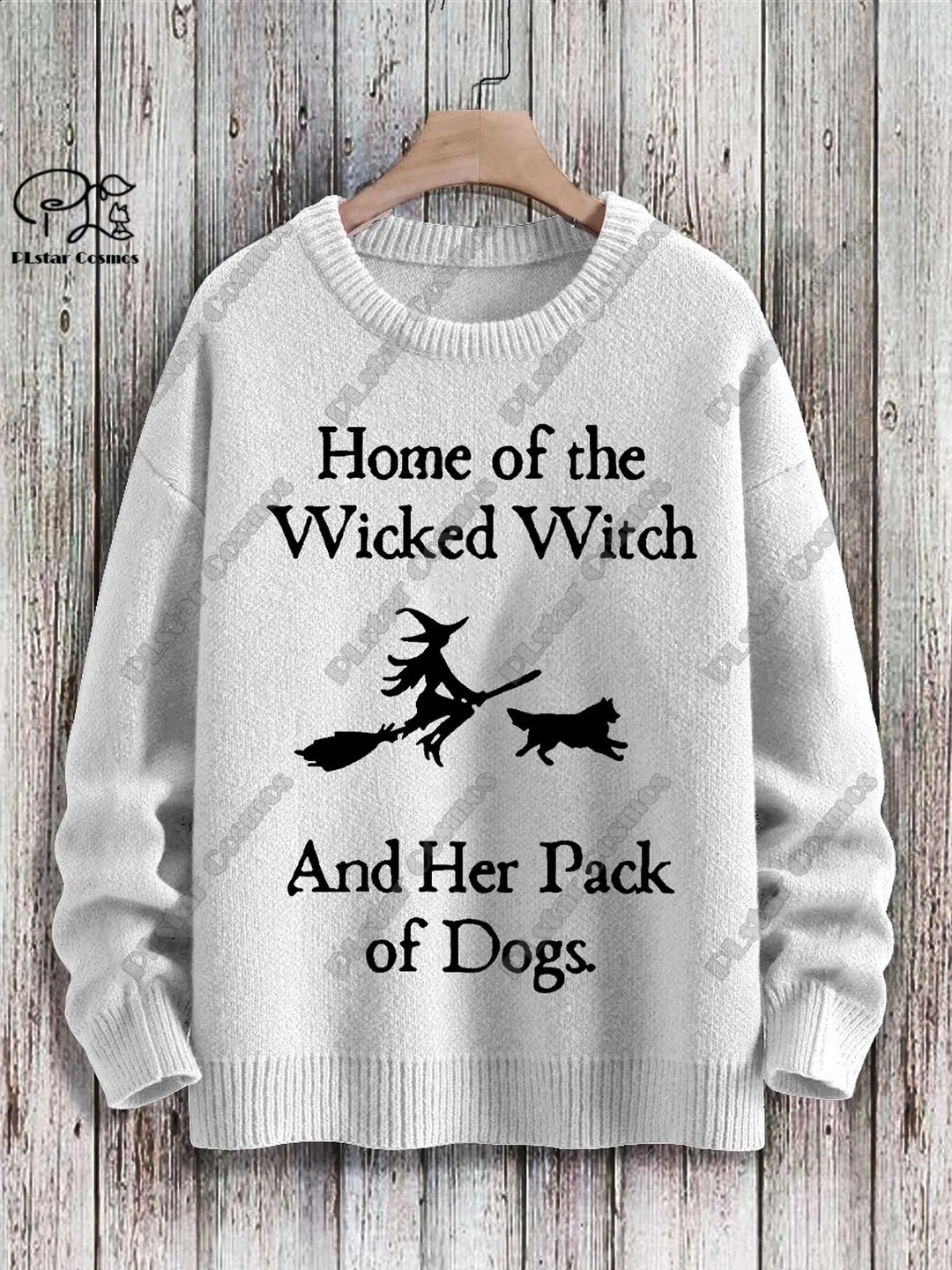 3D printing Halloween series ghost witch print pattern ugly sweater casual unisex winter sweater 240829