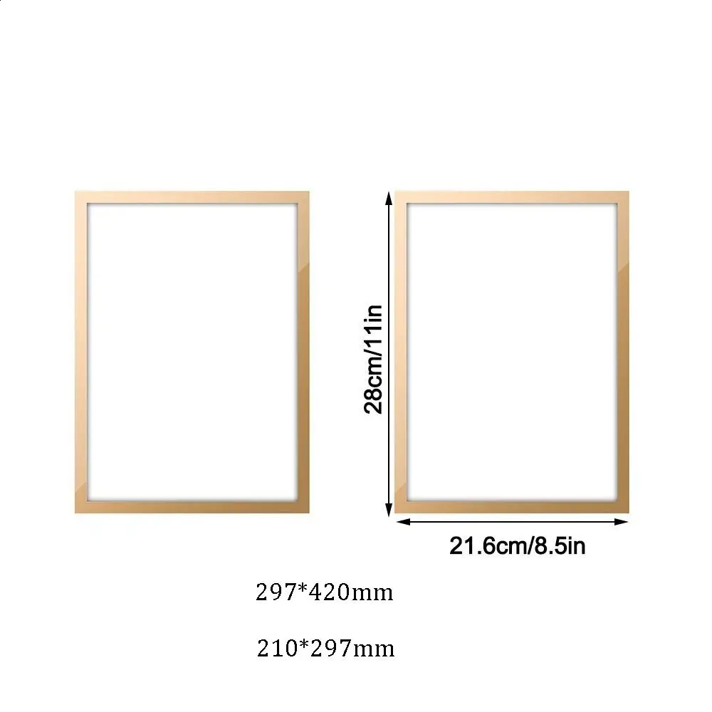 A3 A4 Po Display Panel Self Adhesive Soft Picture Frame Document Canvas Painting Shop Window 240829 H260306